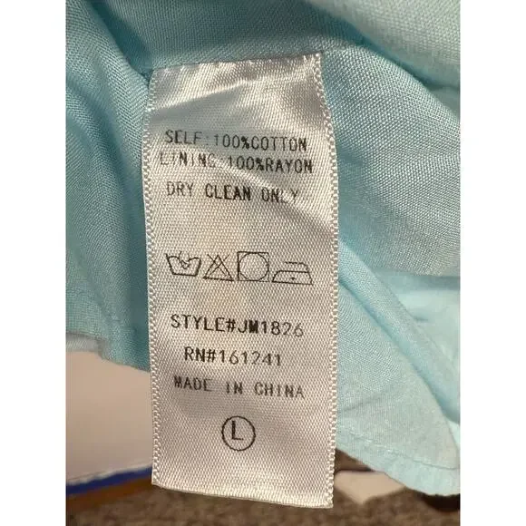 Chic Light Blue Ruffle Midi Dress - Picture 9 of 9